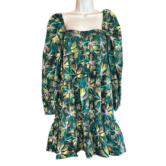 ULLA JOHNSON Alita floral cotton minidress in Tigerlilly NWT Size 4 - Picture 6 of 10